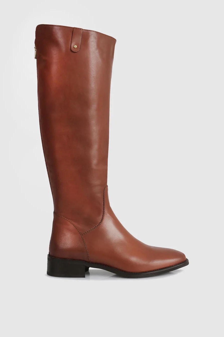 womens cognac tall boots